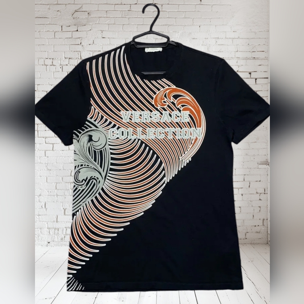 NWT Authentic VERSACE COLLECTION Graphic T-Shirt Men's Large with COA - Picture 2 of 9